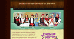 Desktop Screenshot of evansvillefolkdancers.com