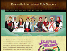 Tablet Screenshot of evansvillefolkdancers.com